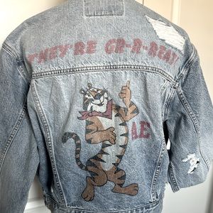 AE x Kellogg’s Tony the Tiger Denim Trucker Jacket Limited Edition Collection